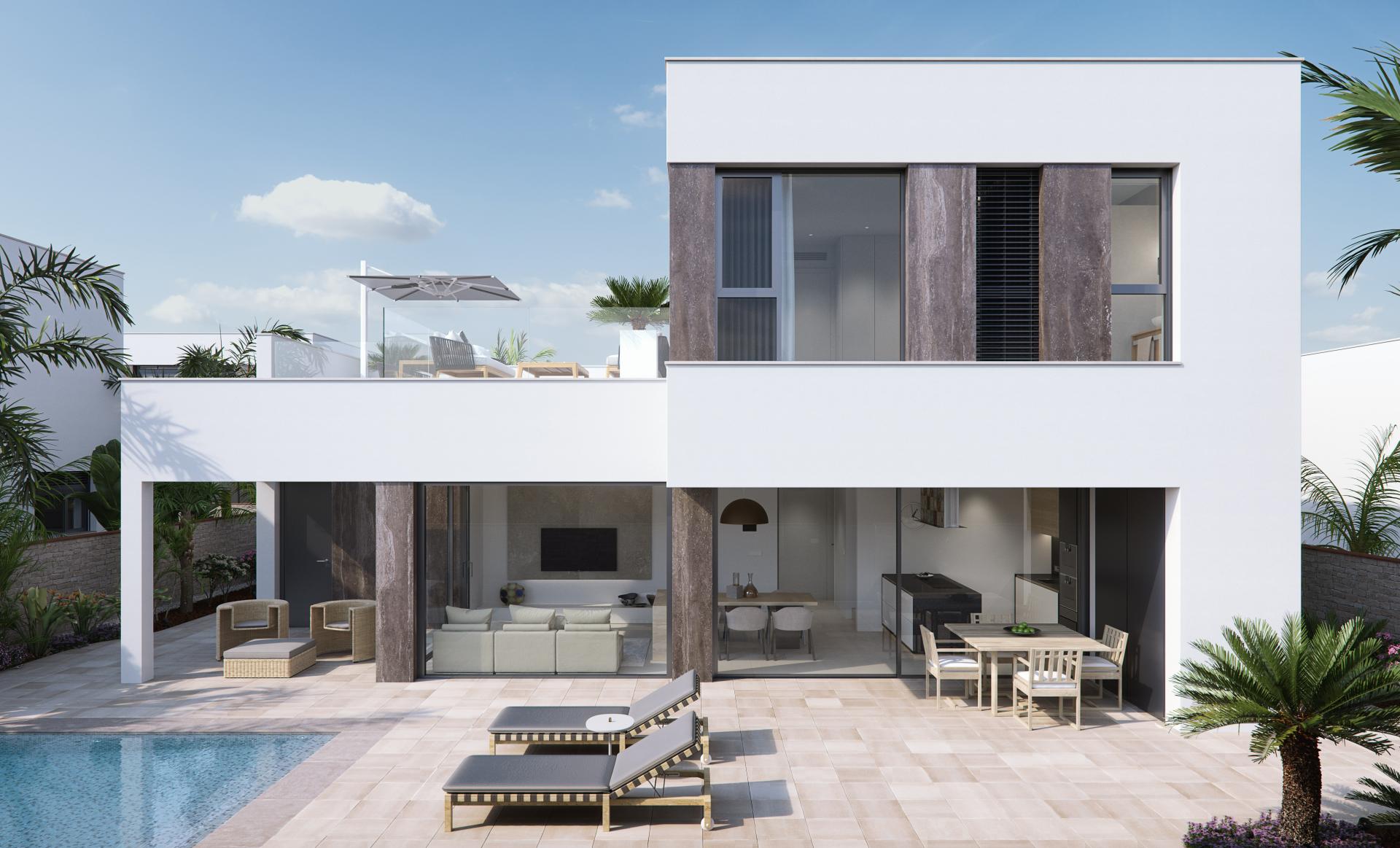 Luxury villa near the beach, Torre de la Horadada, Alicante, Costa Blanca South in Medvilla Spanje