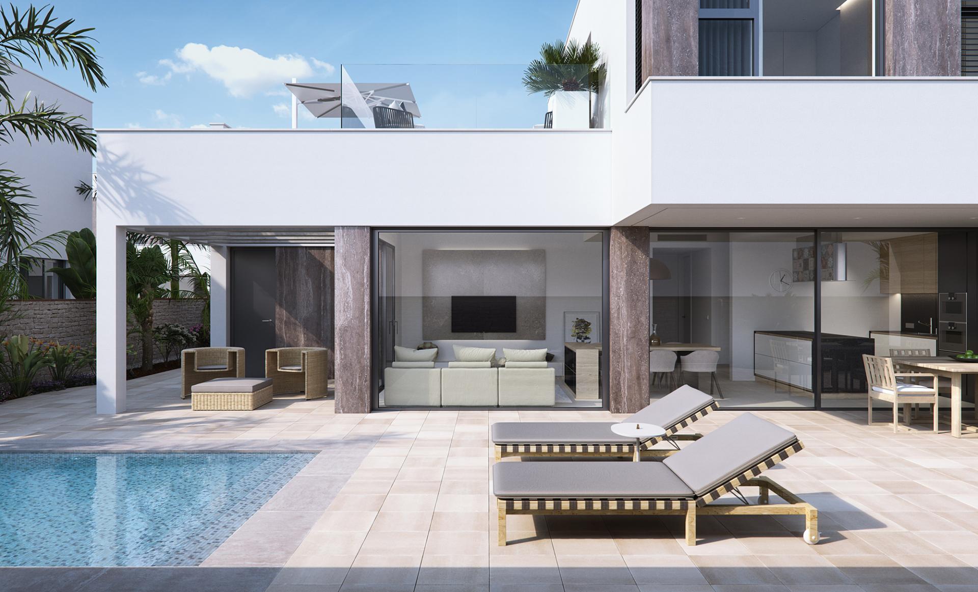 Luxury villa near the beach, Torre de la Horadada, Alicante, Costa Blanca South in Medvilla Spanje