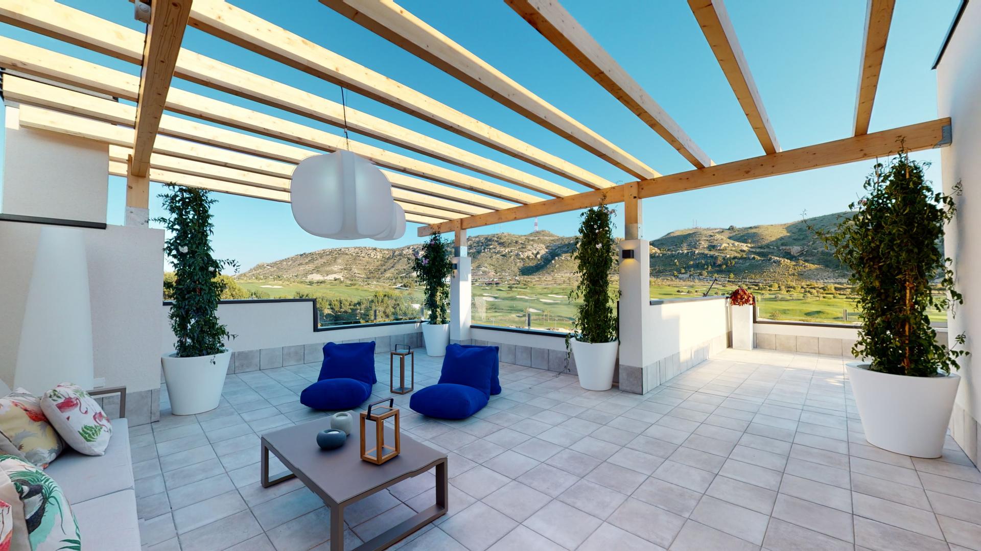 Duplex apartments with stunning golf & mountain views in Medvilla Spanje