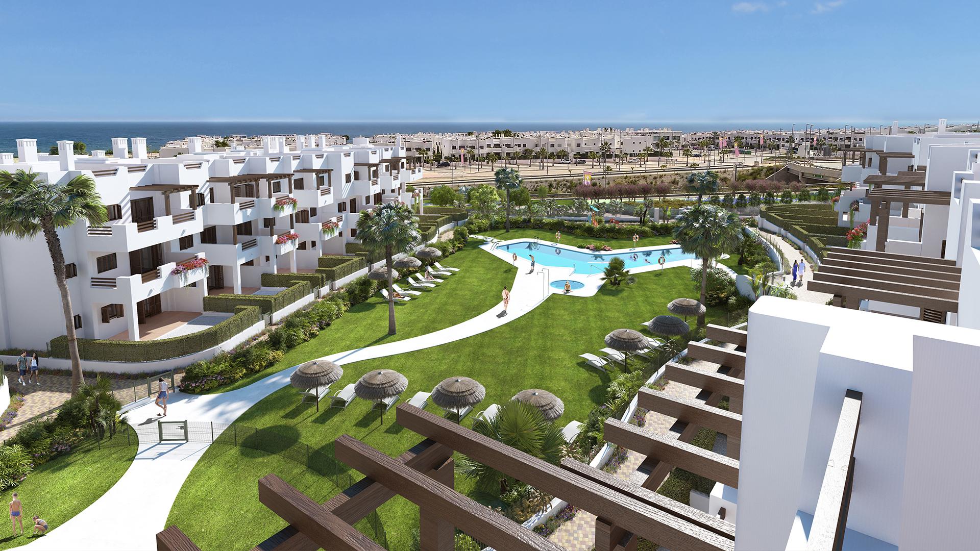 2 bedroom Apartment with terrace in Mar de Pulpi in Medvilla Spanje