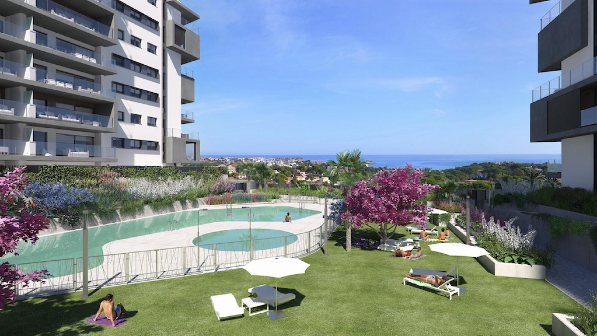 2 bedroom Apartment with terrace in Campoamor - Orihuela Costa in Medvilla Spanje