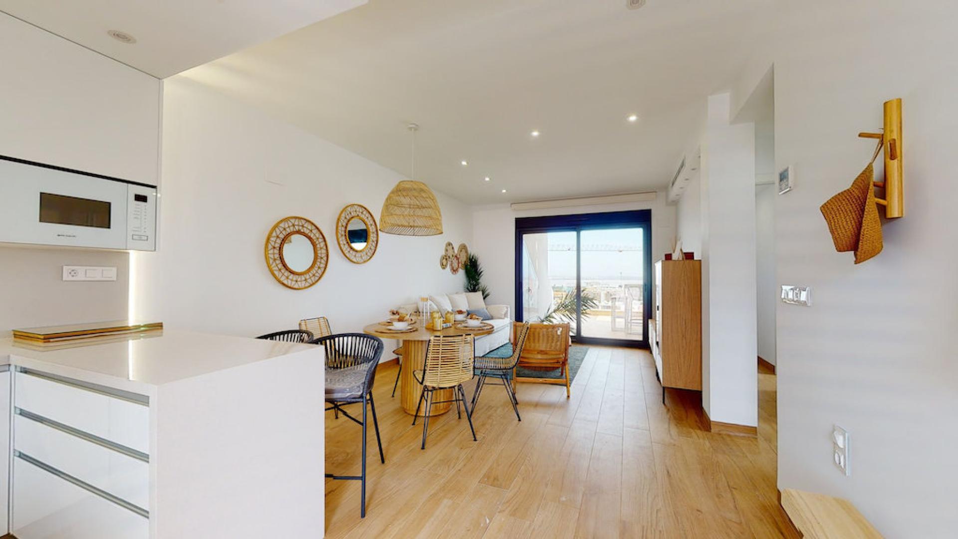 2 bedroom Apartments - solarium in Torrevieja in Medvilla Spanje