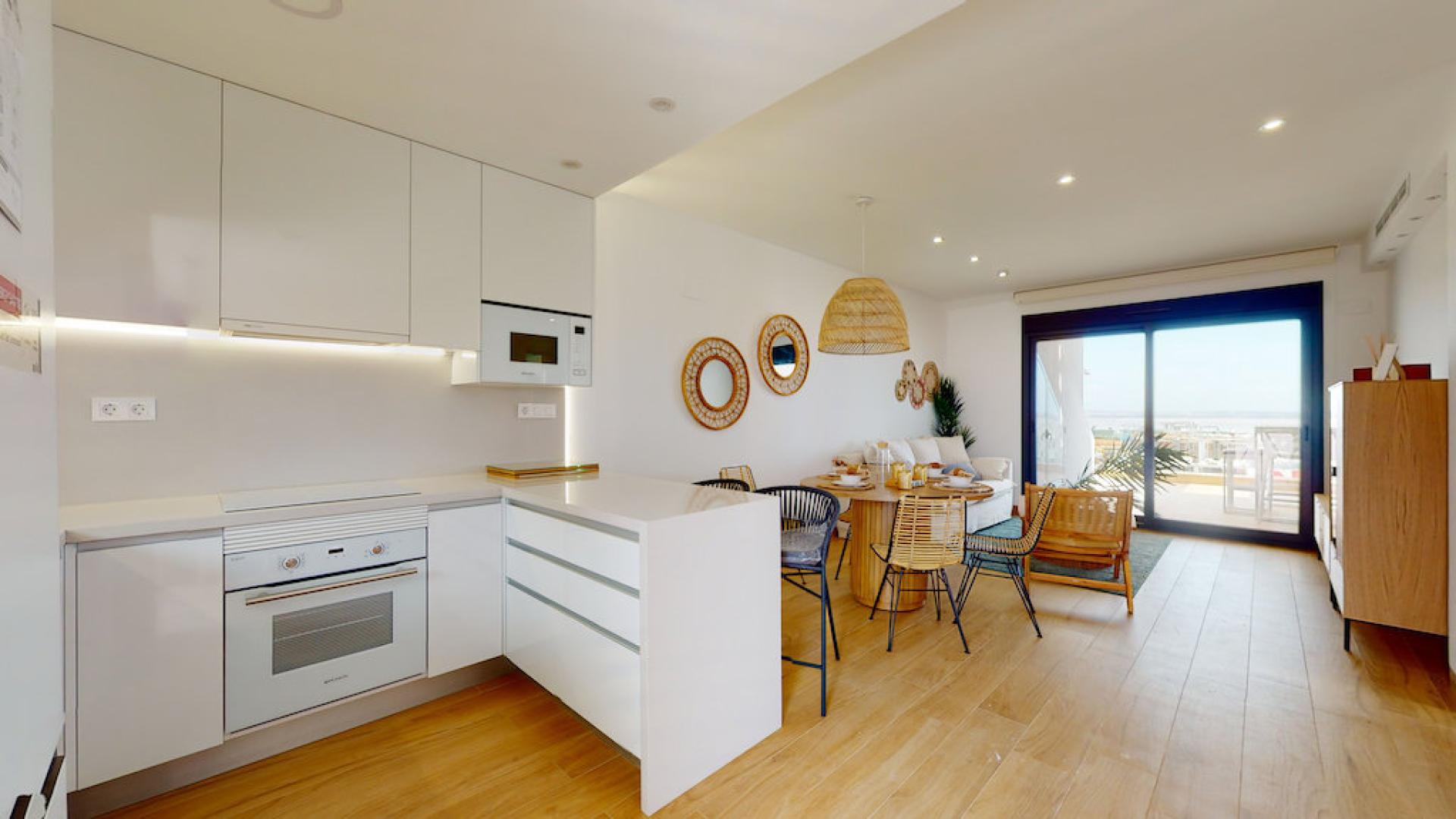 2 bedroom Apartments - solarium in Torrevieja in Medvilla Spanje