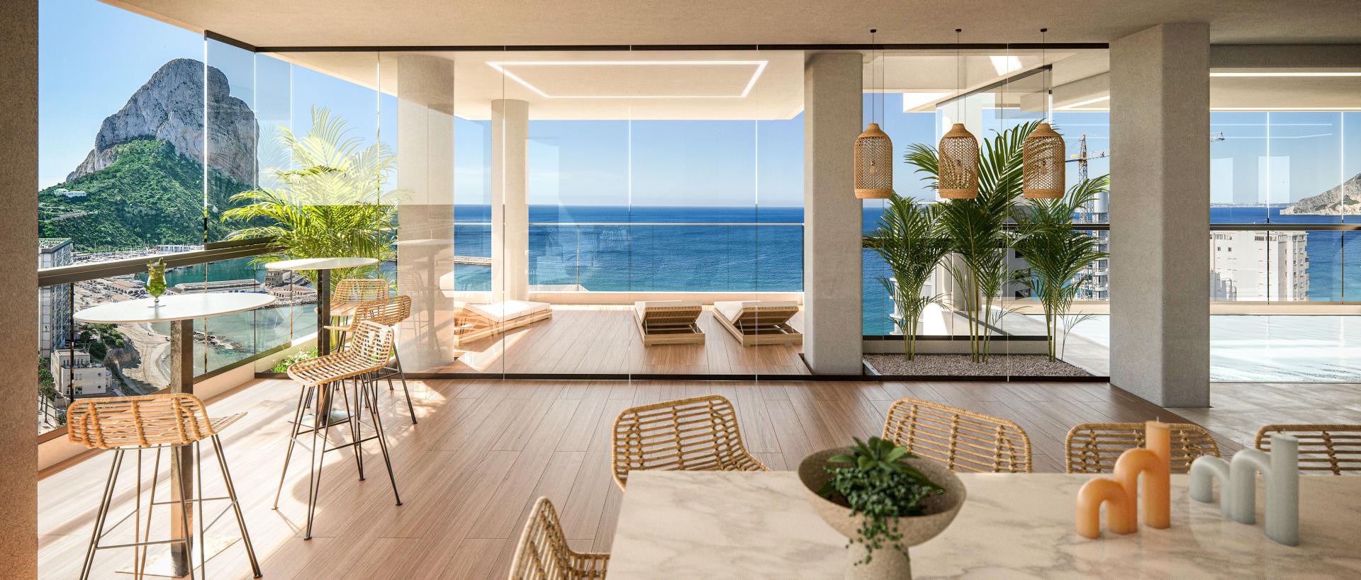 3 bedroom Apartment with terrace in Calpe in Medvilla Spanje