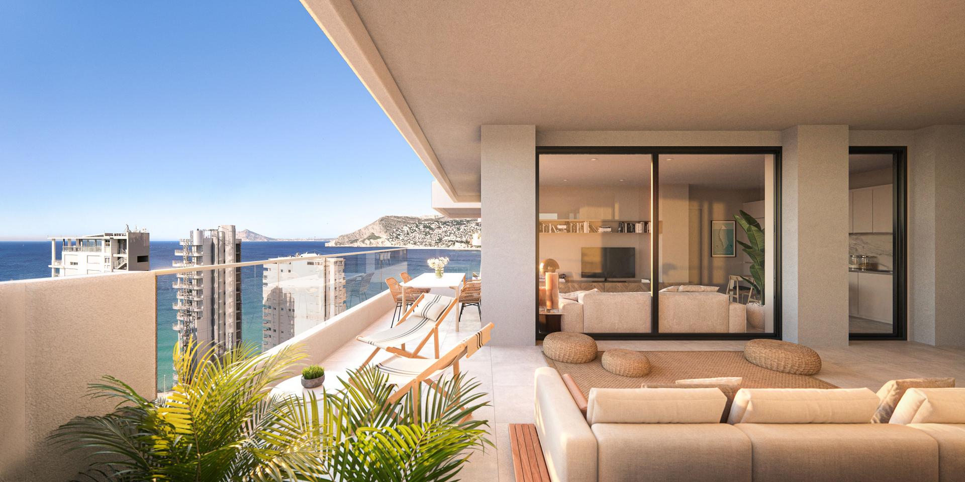 3 bedroom Apartment with terrace in Calpe in Medvilla Spanje