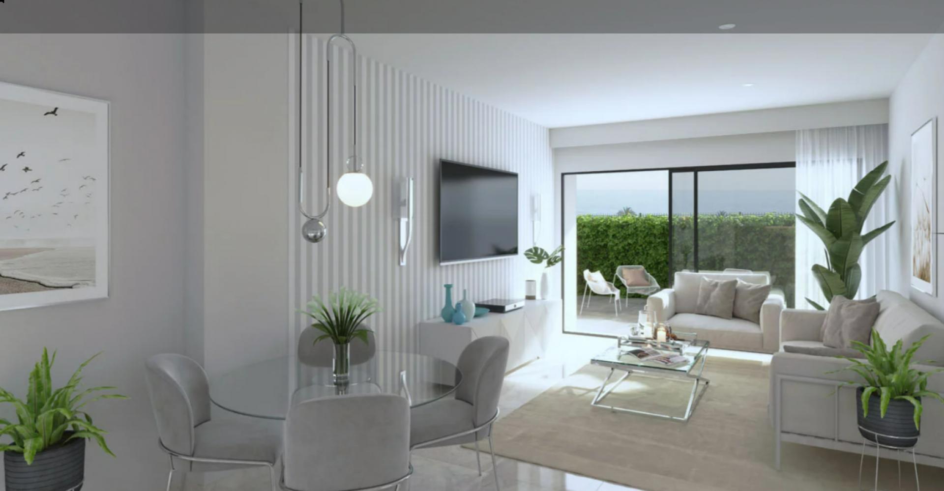 2 bedroom Apartment with garden in Puerto de Mazarron in Medvilla Spanje
