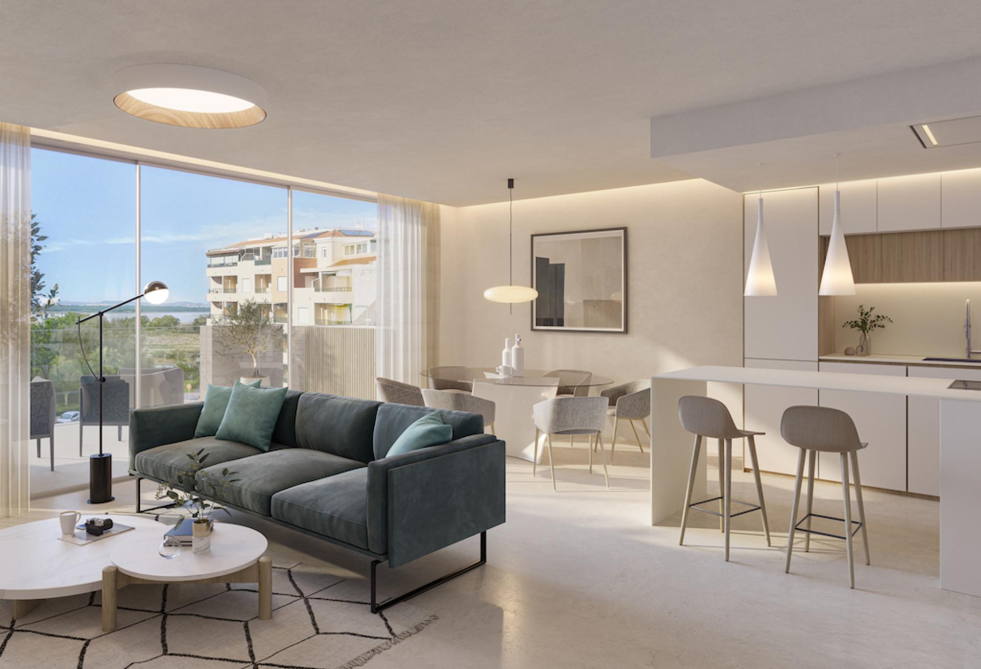 3 bedroom Apartments - solarium in La Mata in Medvilla Spanje