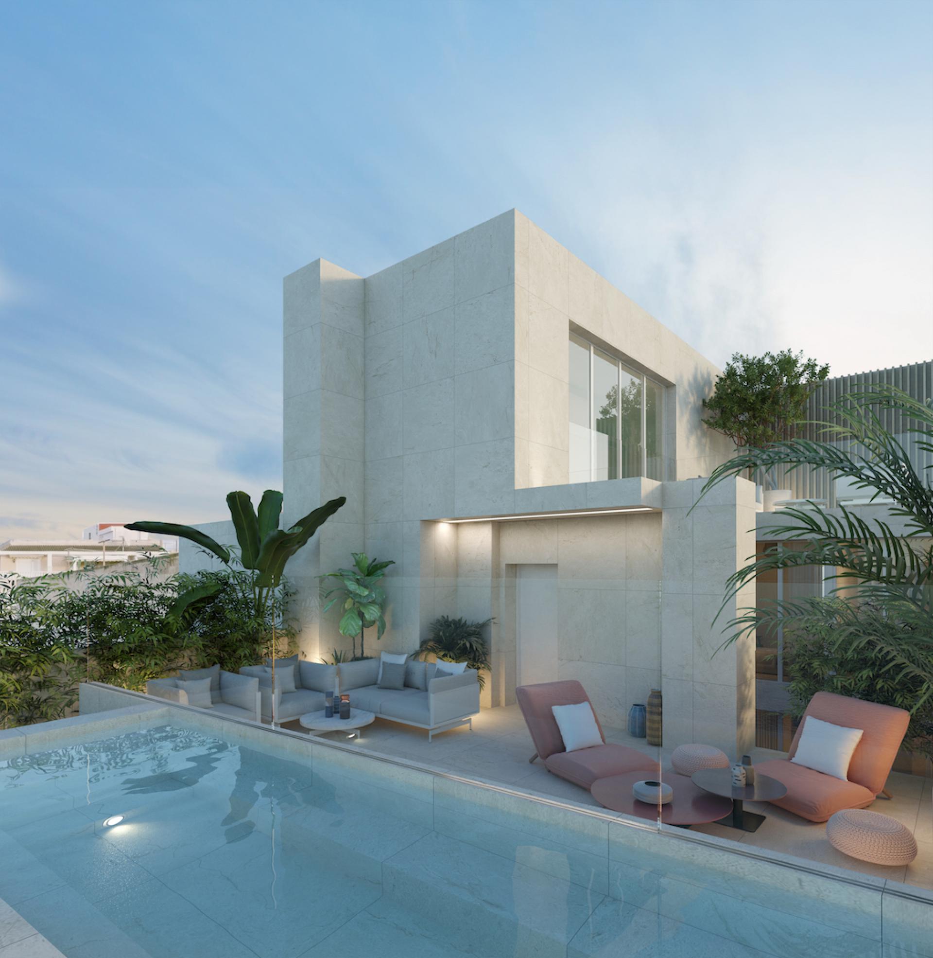 3 bedroom Apartments - solarium in La Mata in Medvilla Spanje