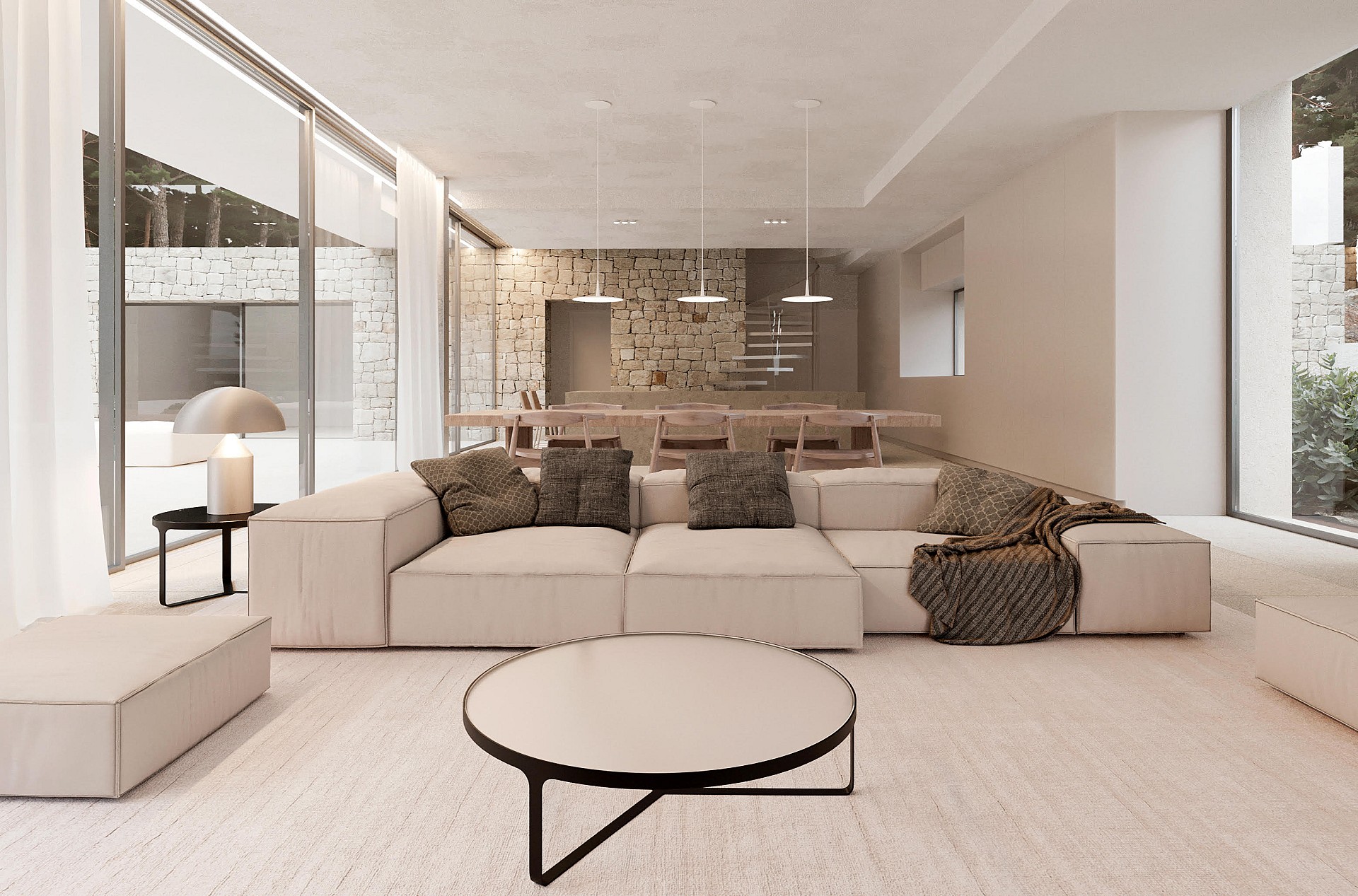 Beautiful luxury villa with sea views in Moraira in Medvilla Spanje