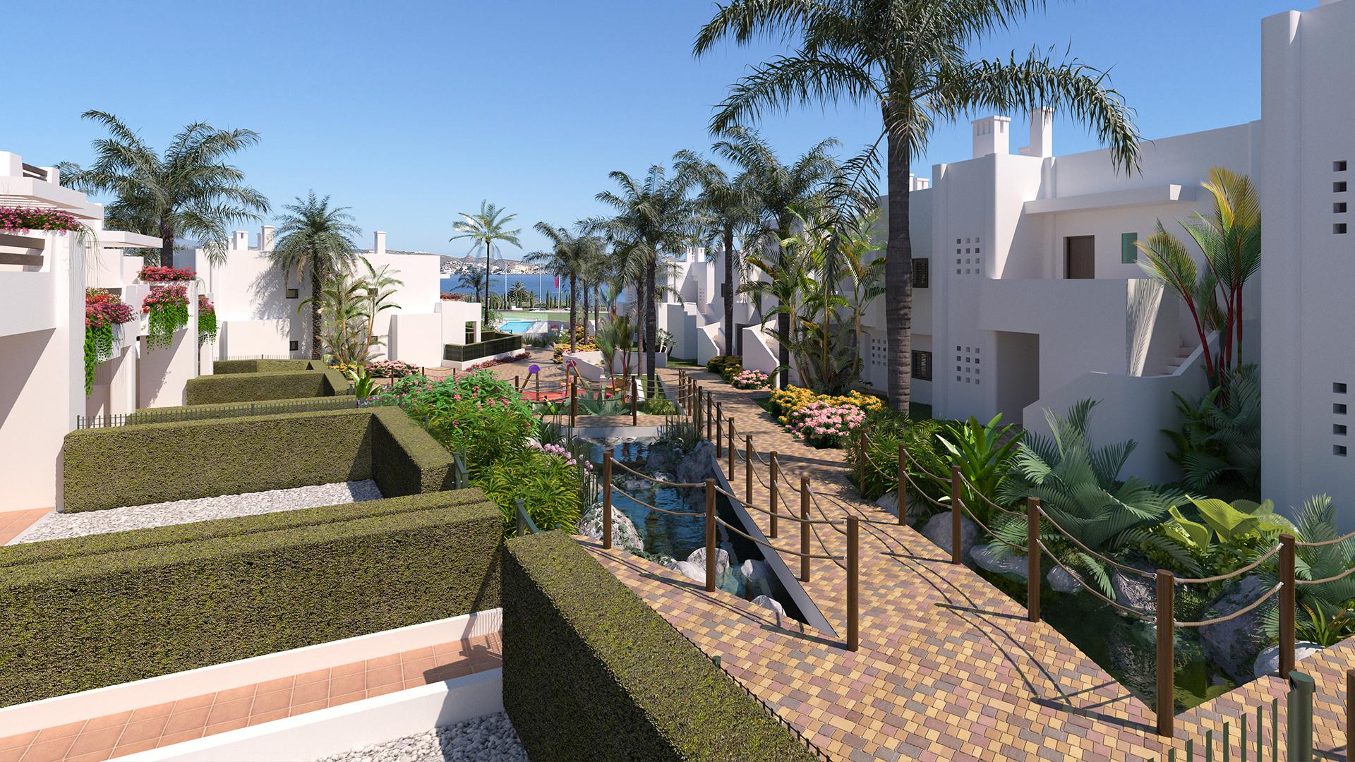 3 bedroom Apartments - solarium in Mar de Pulpi in Medvilla Spanje