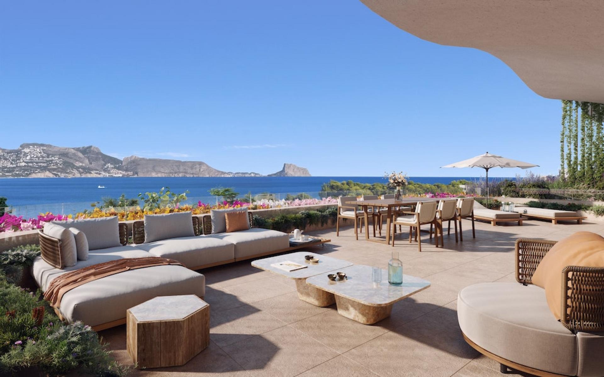 1 bedroom Apartment with terrace in Albir in Medvilla Spanje