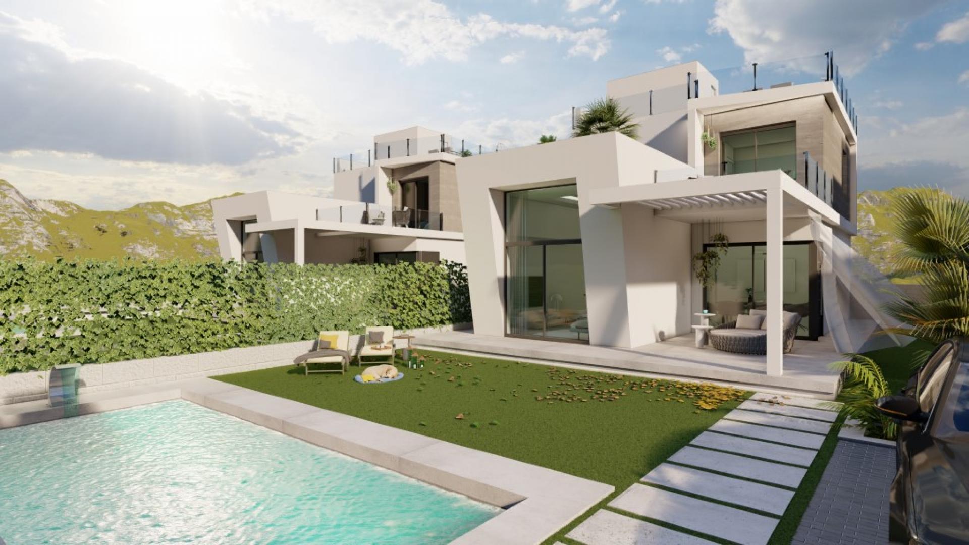 3 bedroom Villa in Finestrat - New build in Medvilla Spanje