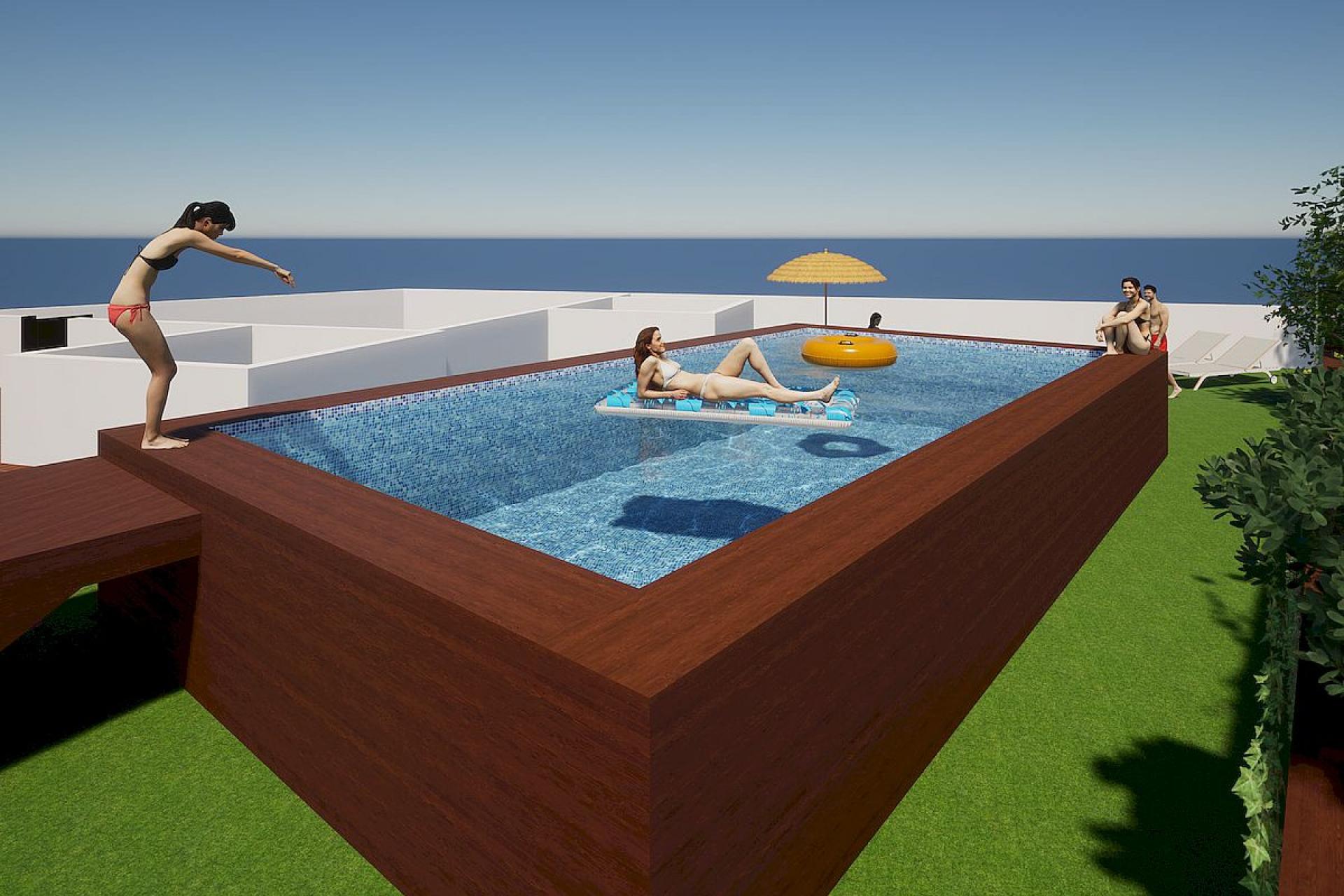 1 bedroom Apartment with terrace in Torrevieja in Medvilla Spanje