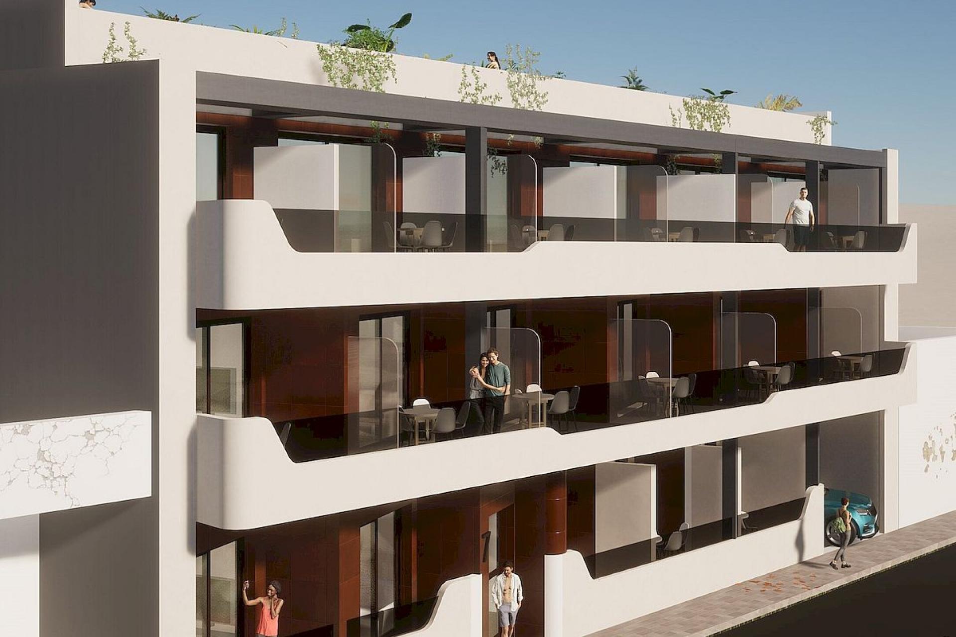 1 bedroom Apartment with terrace in Torrevieja - New build in Medvilla Spanje