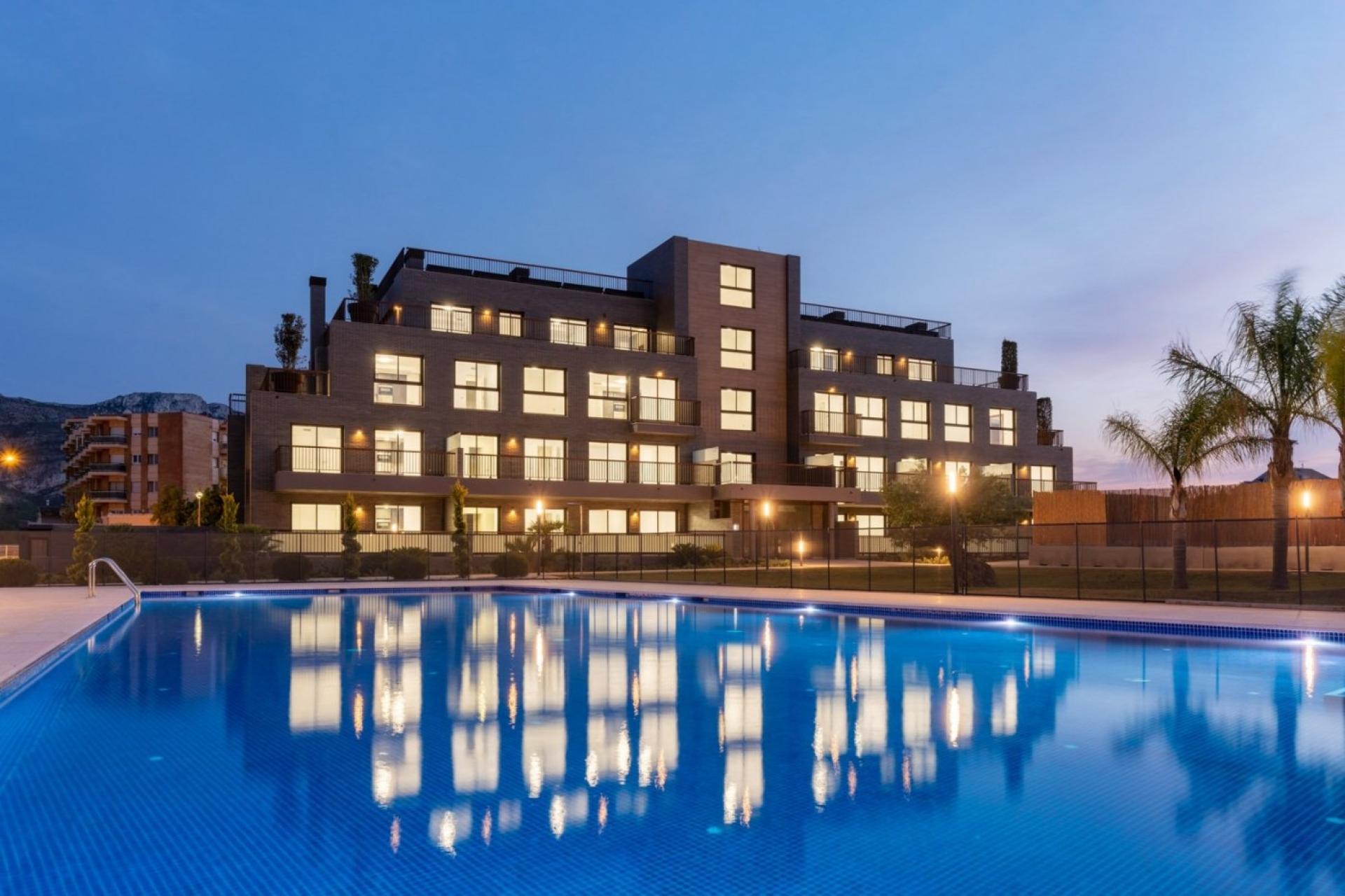 3 bedroom Apartments - solarium in Denia in Medvilla Spanje