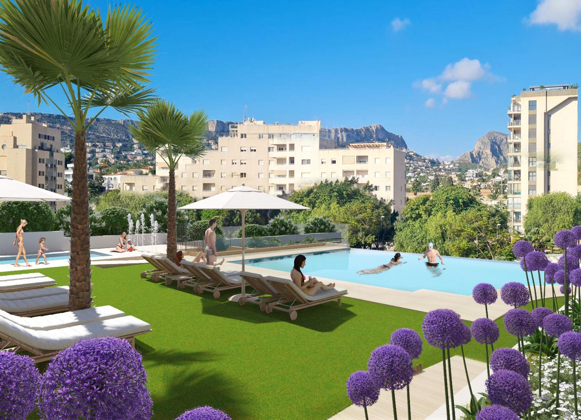 2 bedroom Apartment with terrace in Calpe in Medvilla Spanje