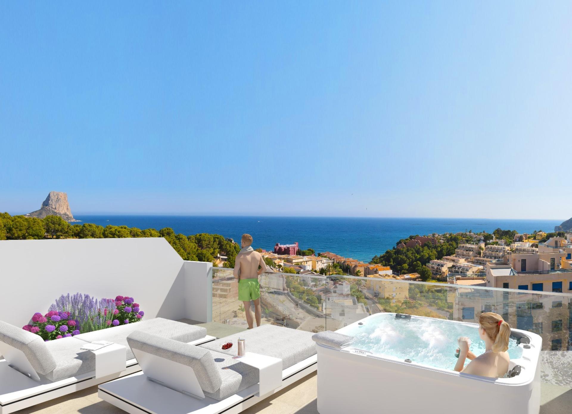 2 bedroom Apartment with terrace in Calpe in Medvilla Spanje