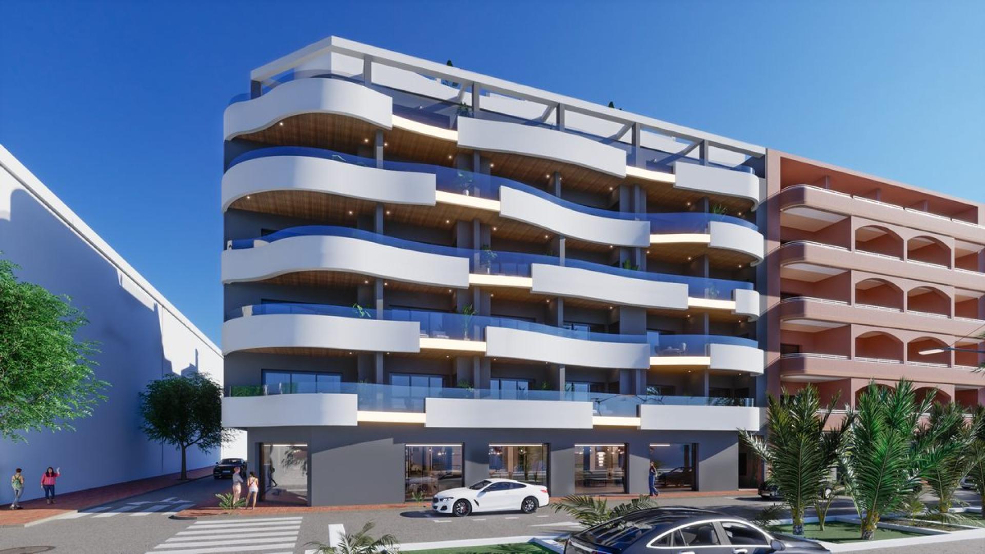 2 bedroom Apartment with terrace in Torrevieja - New build in Medvilla Spanje