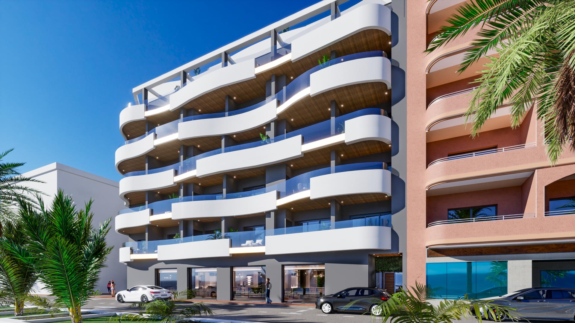 2 bedroom Apartments - solarium in Torrevieja in Medvilla Spanje