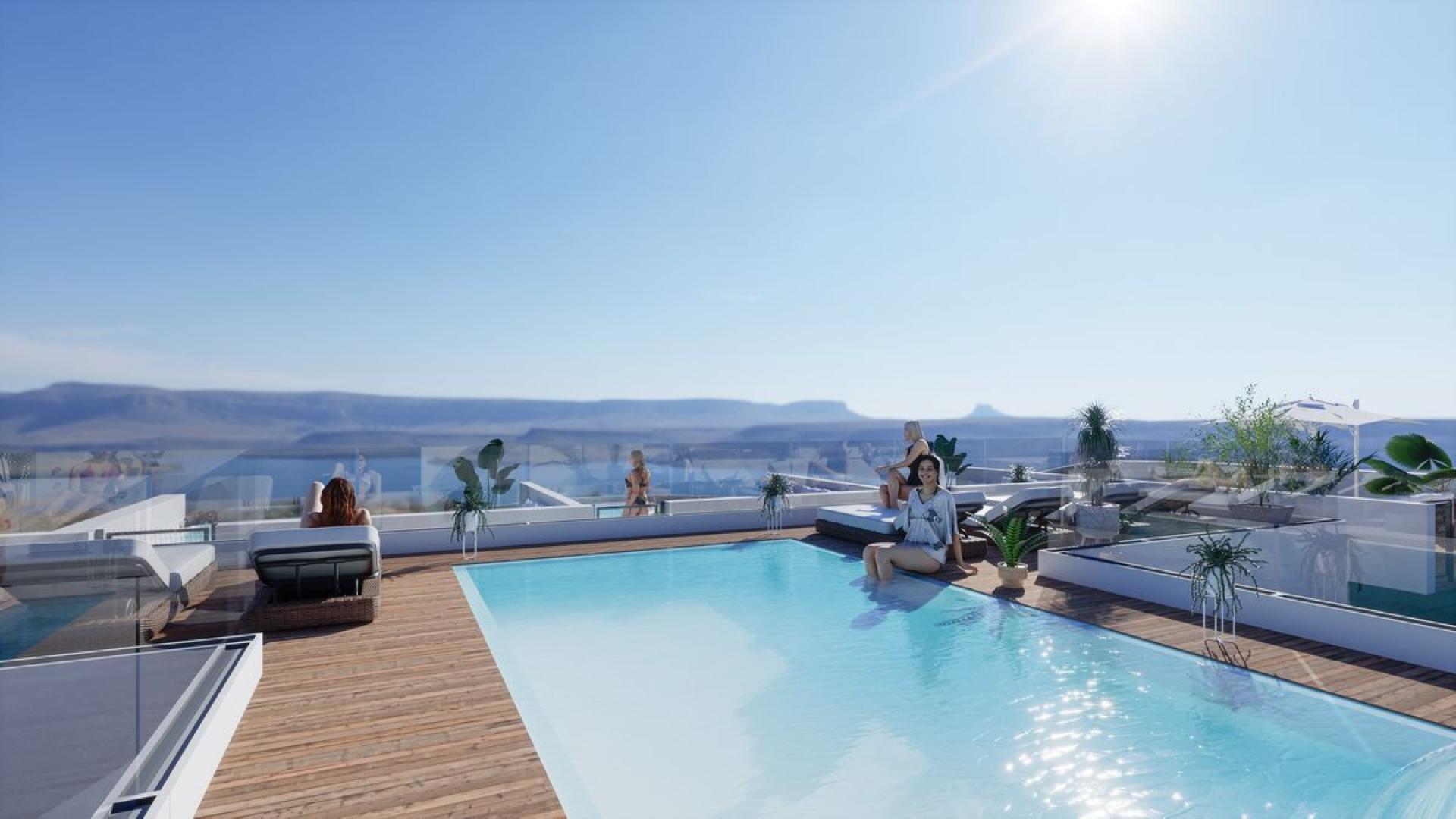 3 bedroom Apartments - solarium in Torrevieja in Medvilla Spanje