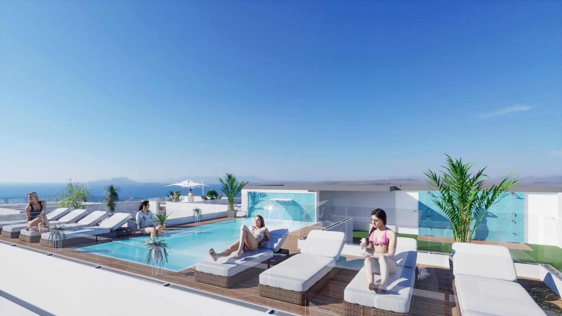 3 bedroom Apartments - solarium in Torrevieja in Medvilla Spanje