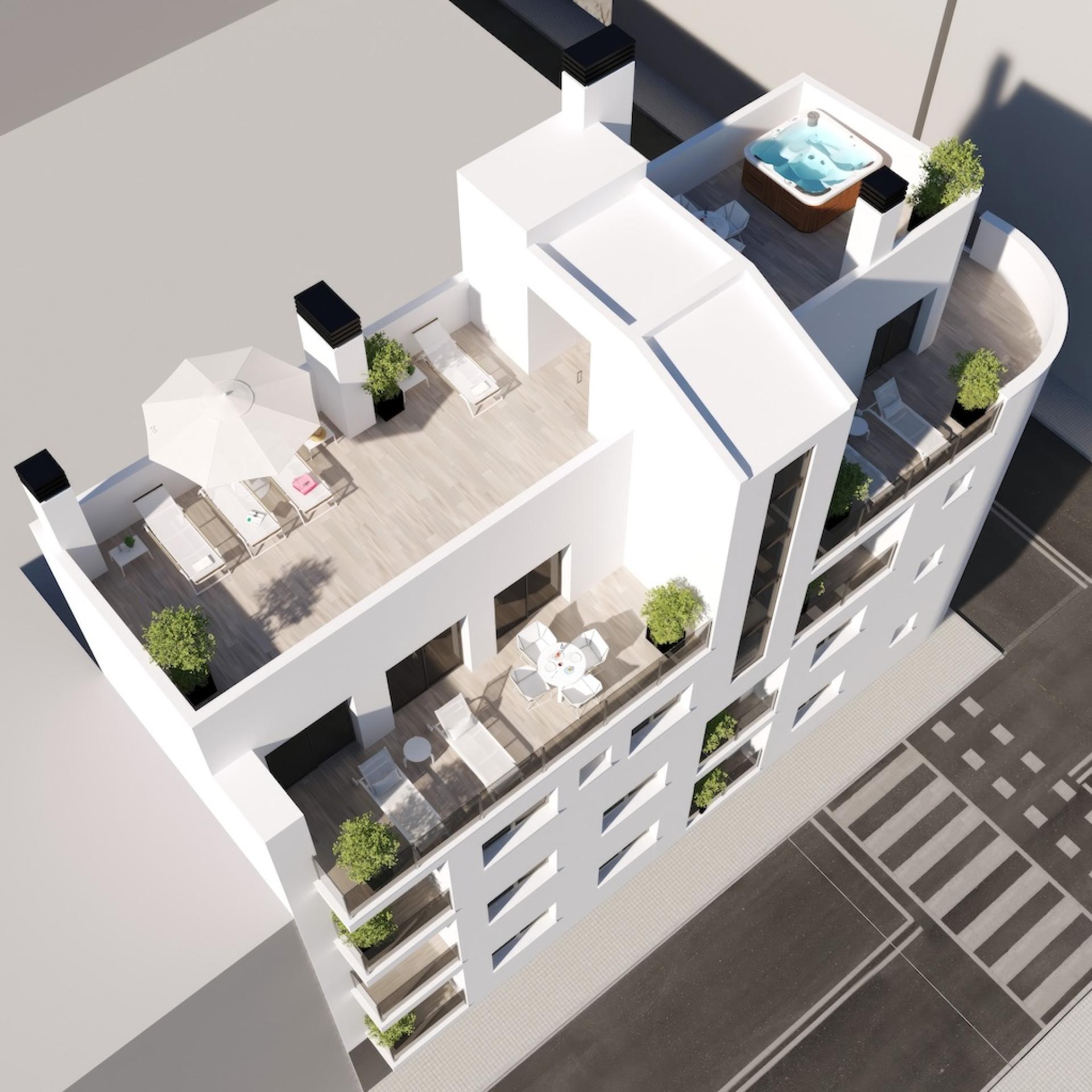 1 bedroom Apartment with terrace in Torrevieja in Medvilla Spanje