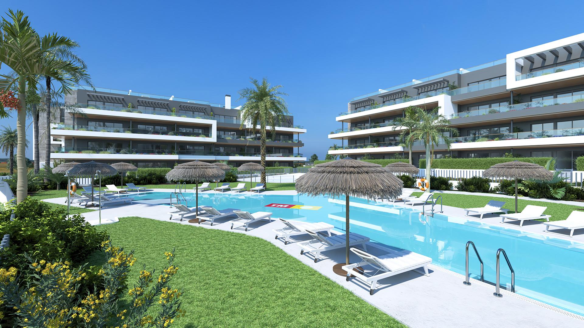 2 bedroom Apartment with terrace in Torrevieja in Medvilla Spanje