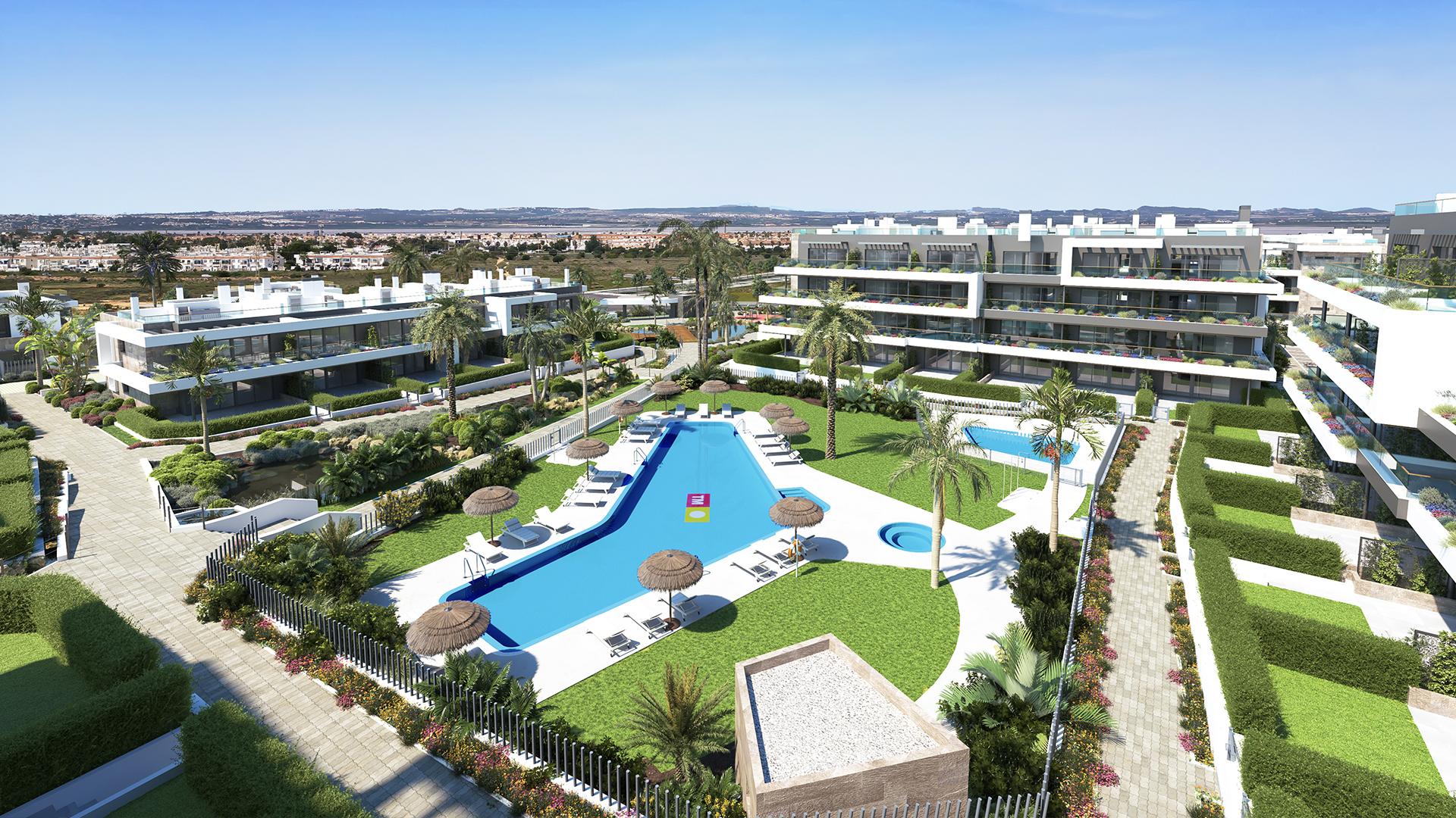 3 bedroom Apartments - solarium in Torrevieja - New build in Medvilla Spanje