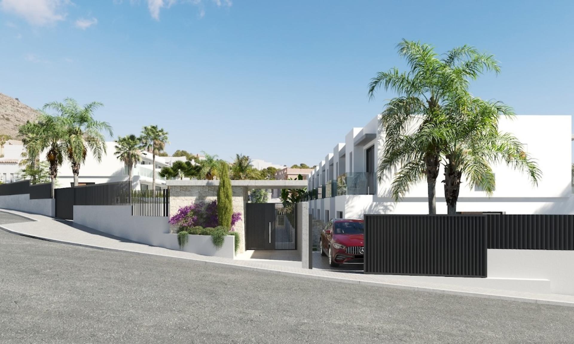 3 bedroom Terraced villa in Finestrat - New build in Medvilla Spanje