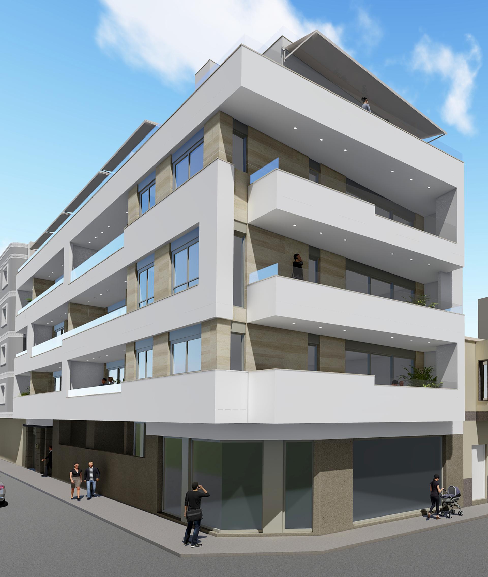2 bedroom Apartment with terrace in Torrevieja in Medvilla Spanje