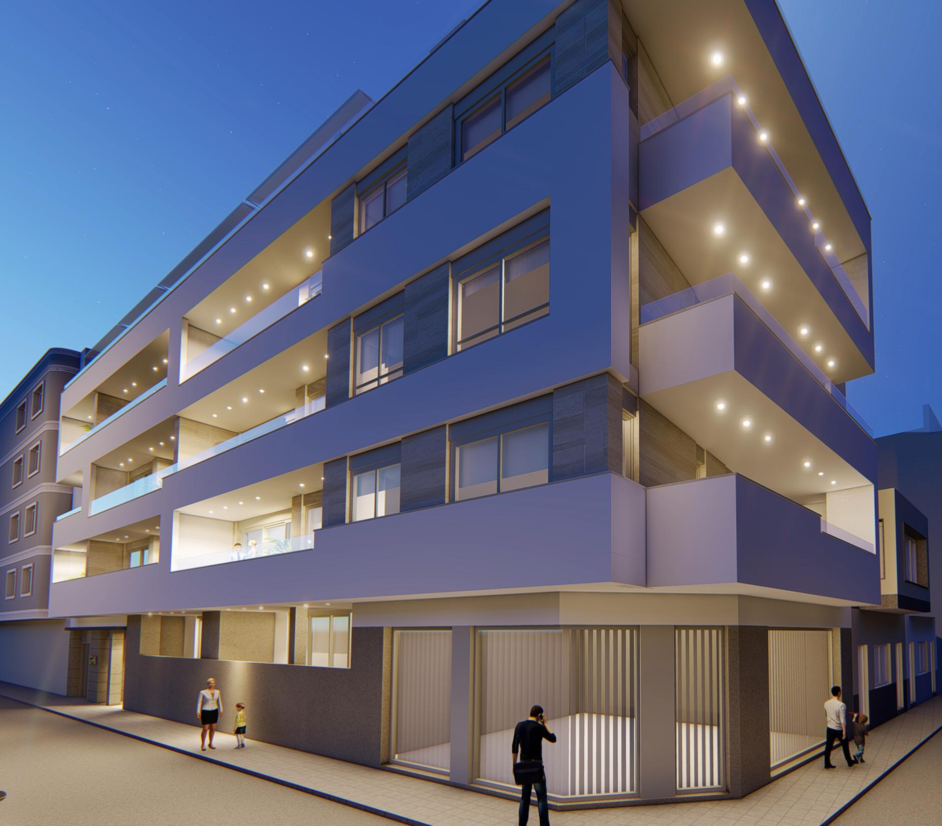 2 bedroom Apartment with terrace in Torrevieja in Medvilla Spanje