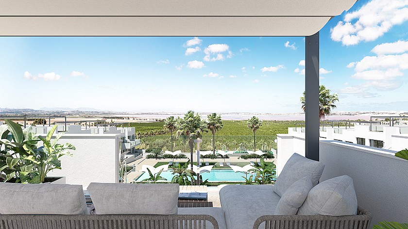2 bedroom Apartments - solarium in Torrevieja in Medvilla Spanje