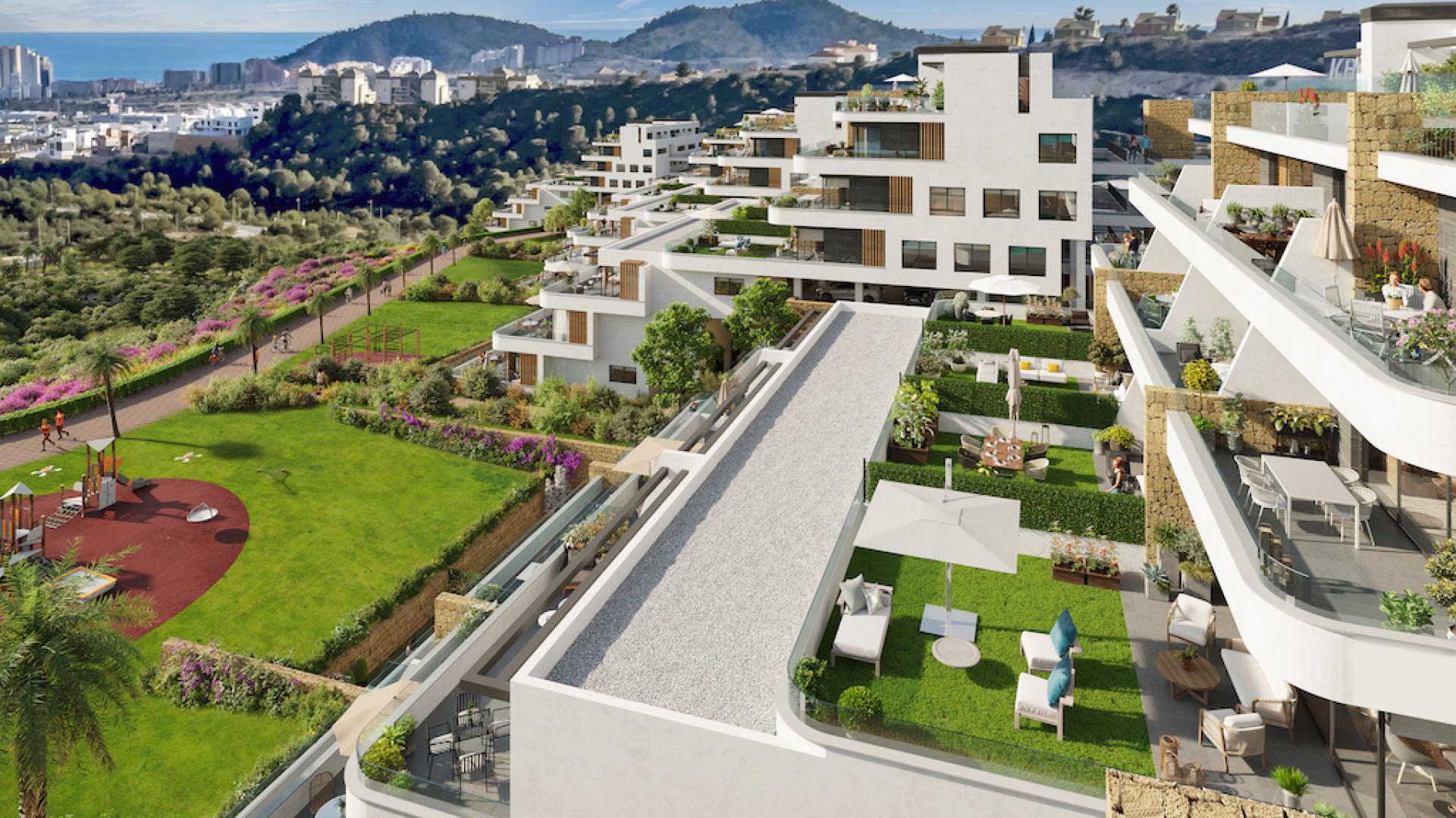 3 bedroom Apartment with terrace in Finestrat in Medvilla Spanje