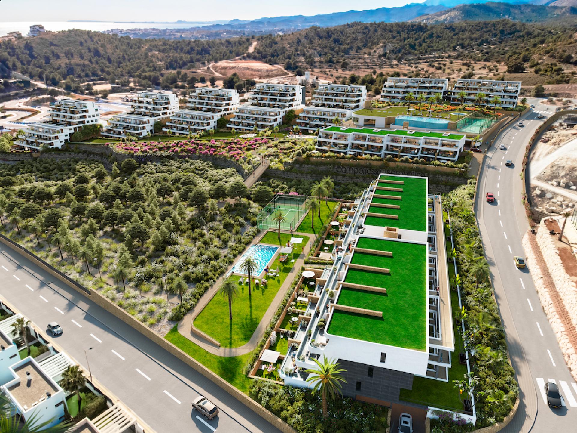 3 bedroom Apartment with terrace in Finestrat in Medvilla Spanje