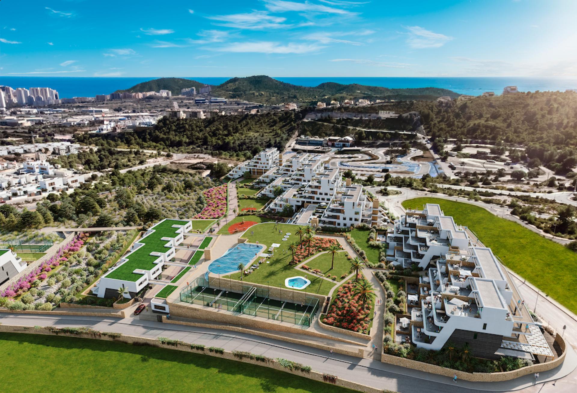 2 bedroom Apartments - solarium in Finestrat in Medvilla Spanje