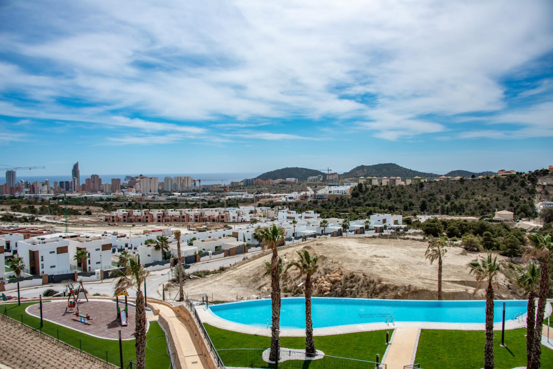 2 bedroom Apartments - solarium in Finestrat in Medvilla Spanje
