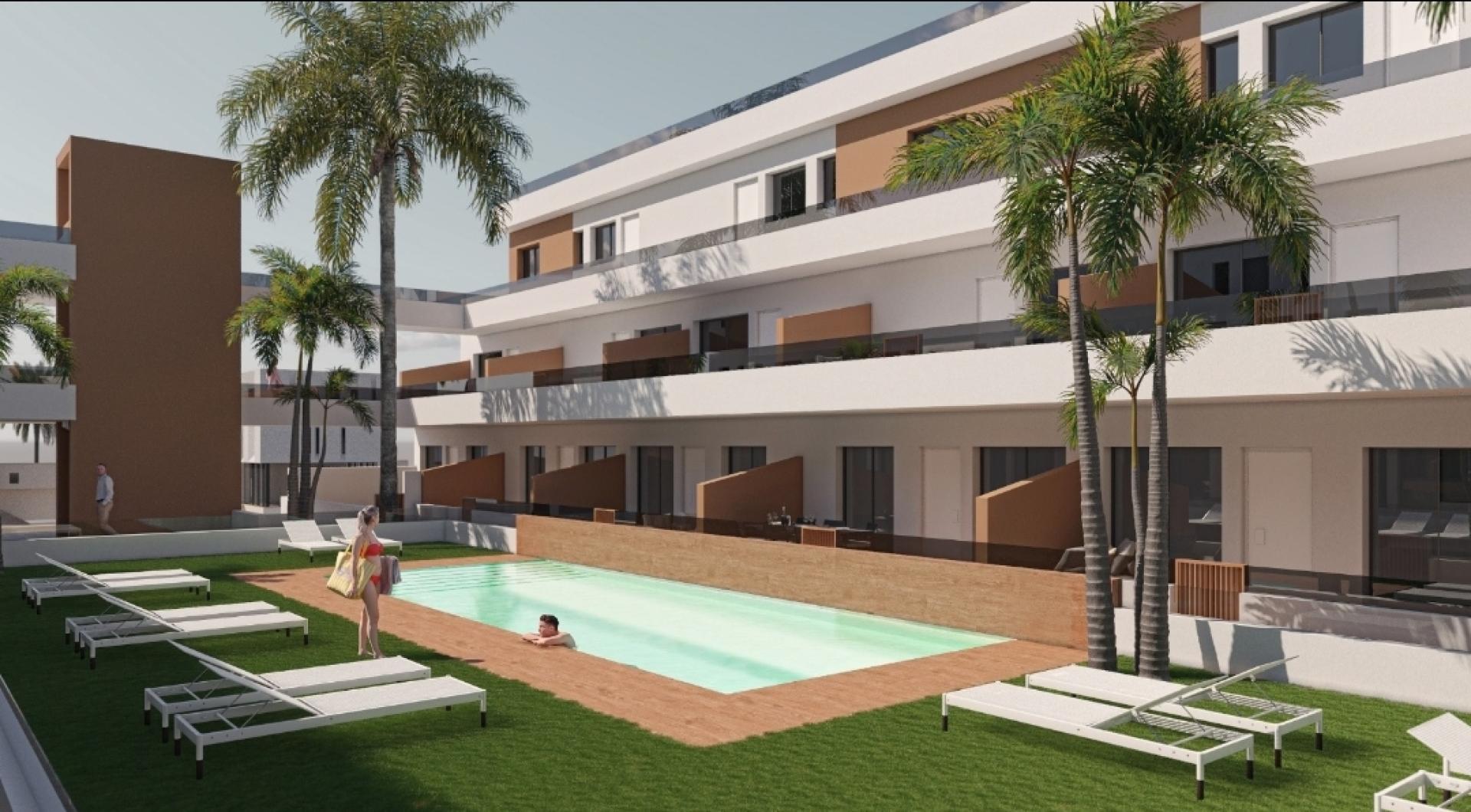 2 bedroom Apartment with terrace in Pilar de la Horadada in Medvilla Spanje