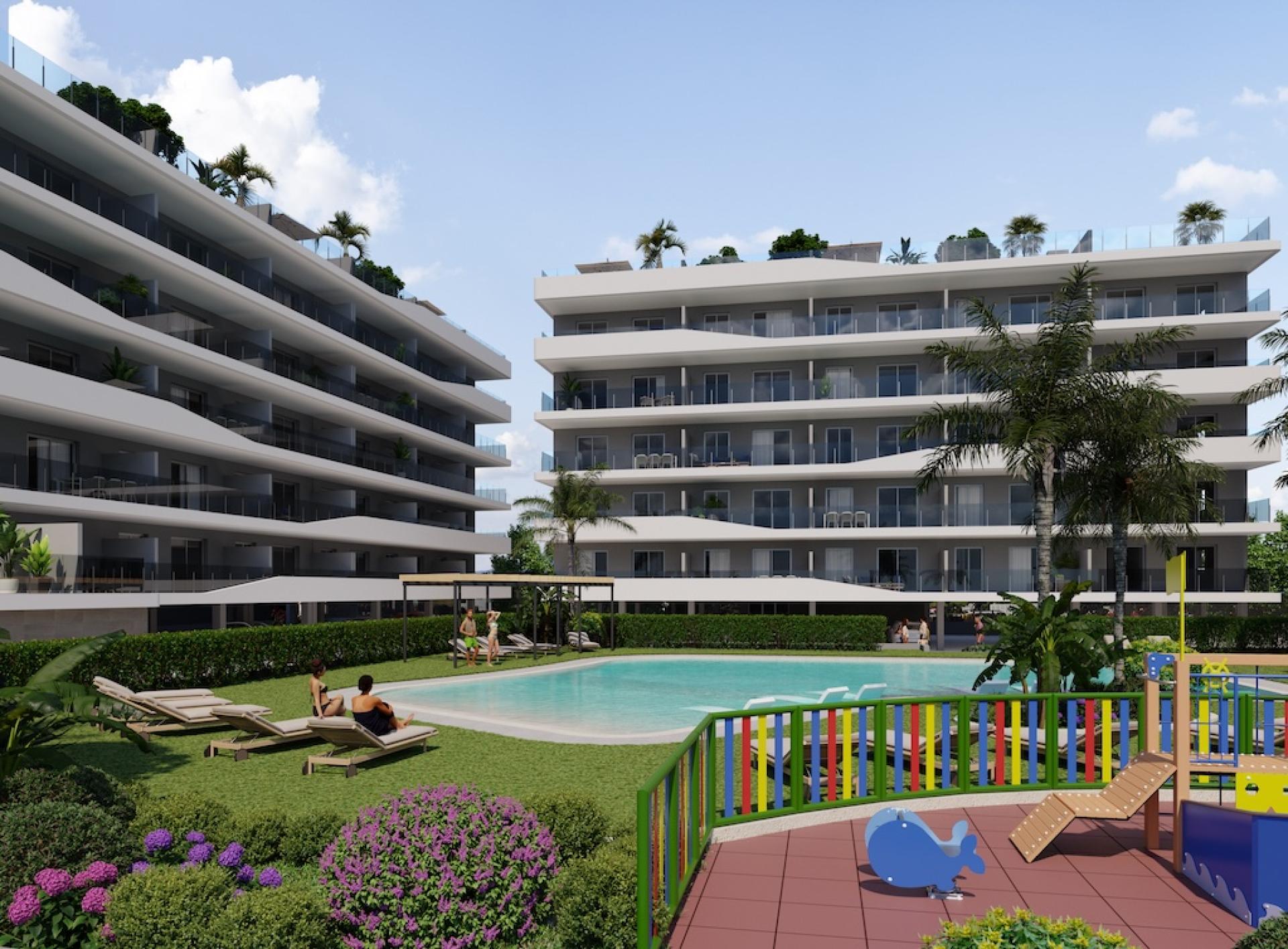 3 bedroom Apartments - solarium in Santa Pola in Medvilla Spanje