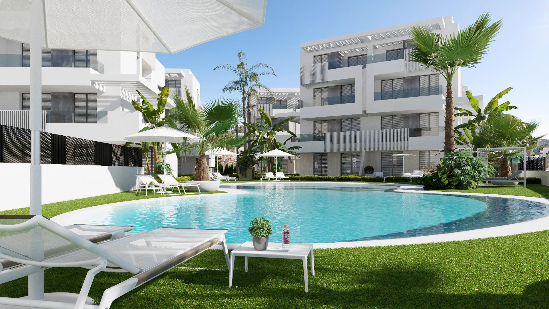 3 bedroom Apartments - solarium in Santa Rosalía Resort in Medvilla Spanje