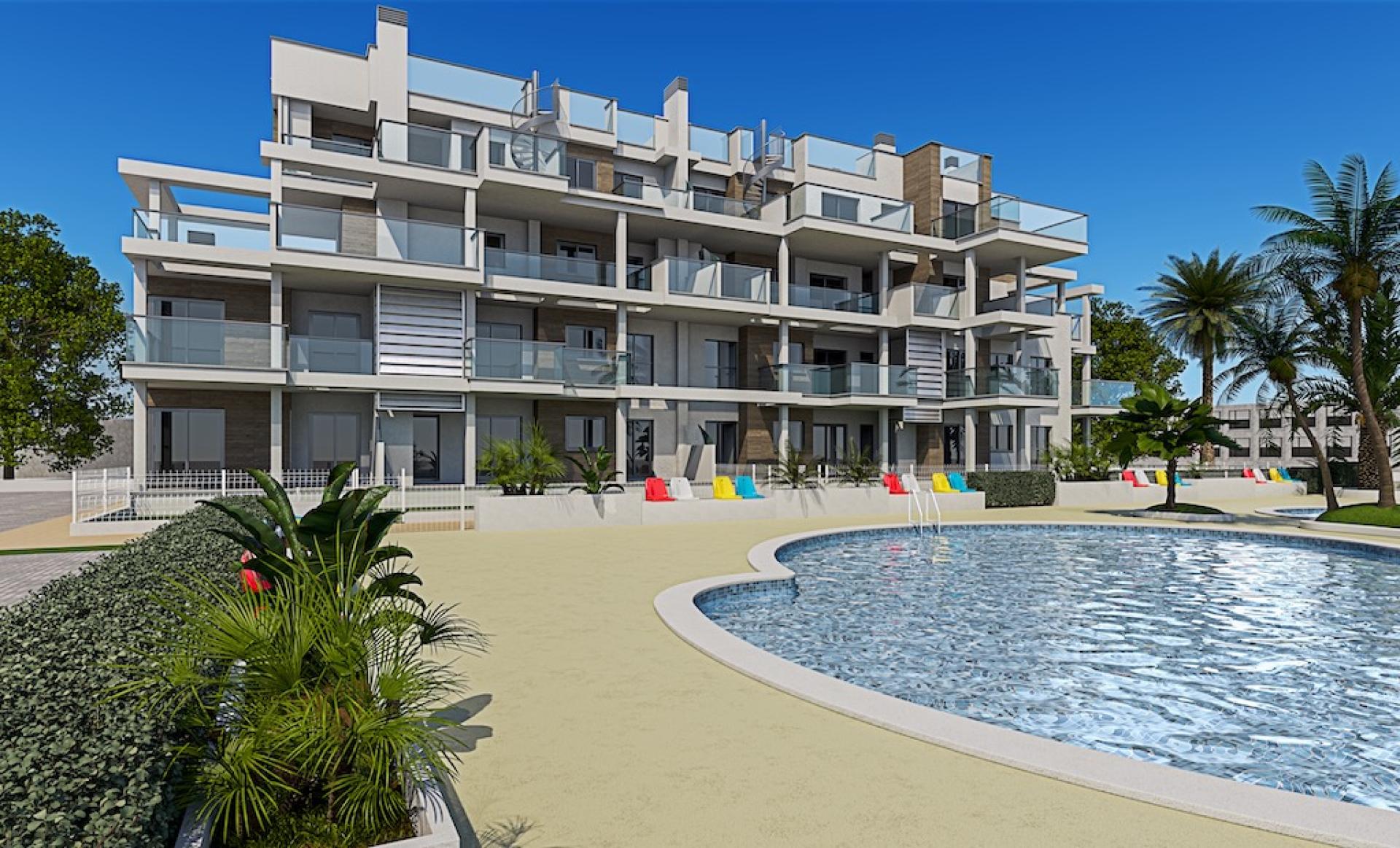 2 bedroom Apartments - solarium in Denia in Medvilla Spanje