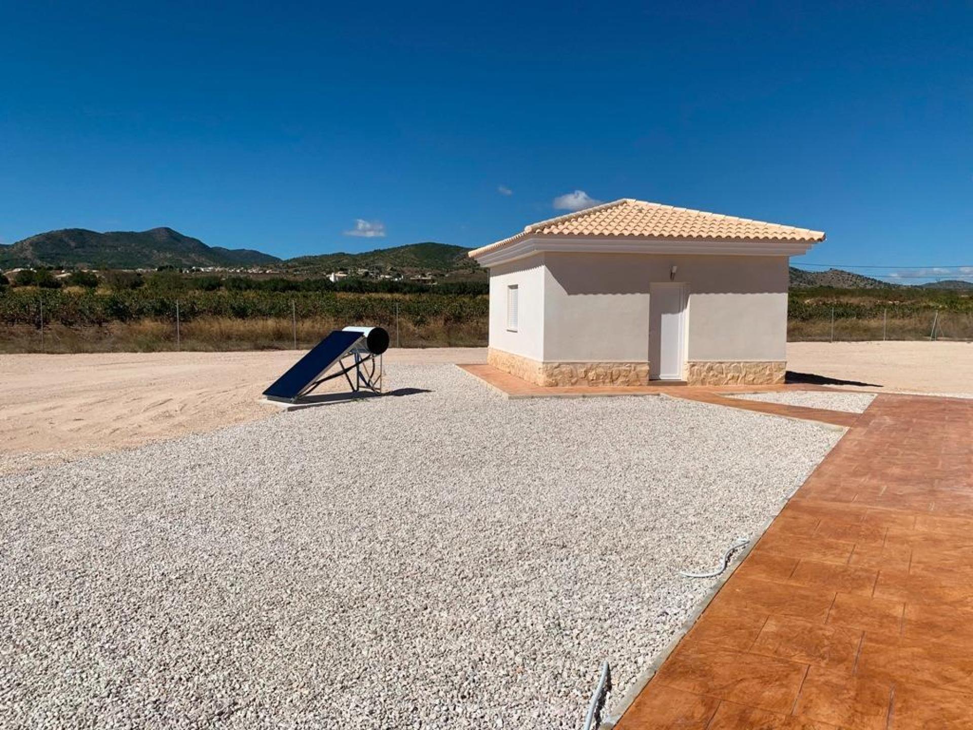 Luxury New Villas with Pool inc. land, licences & legalities in Alicante, Pinoso in Medvilla Spanje