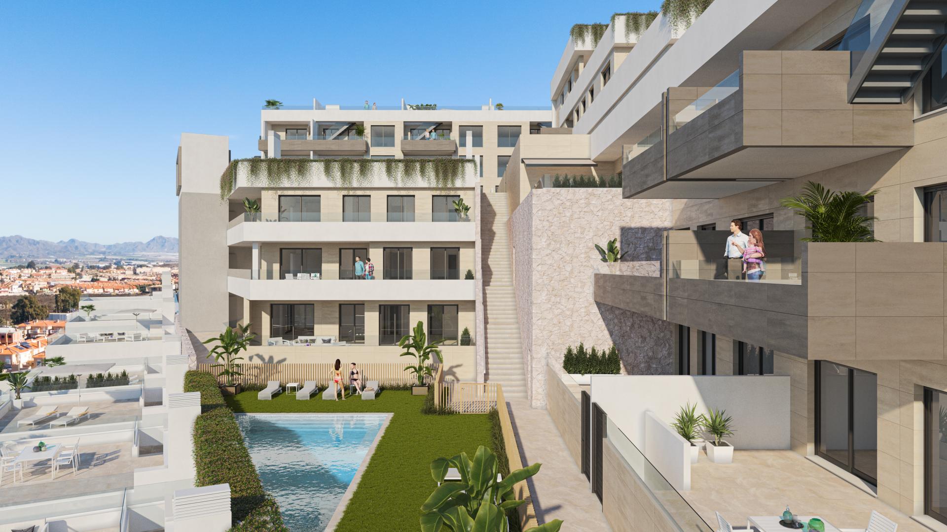 2 bedroom Apartments - solarium in Aguilas in Medvilla Spanje