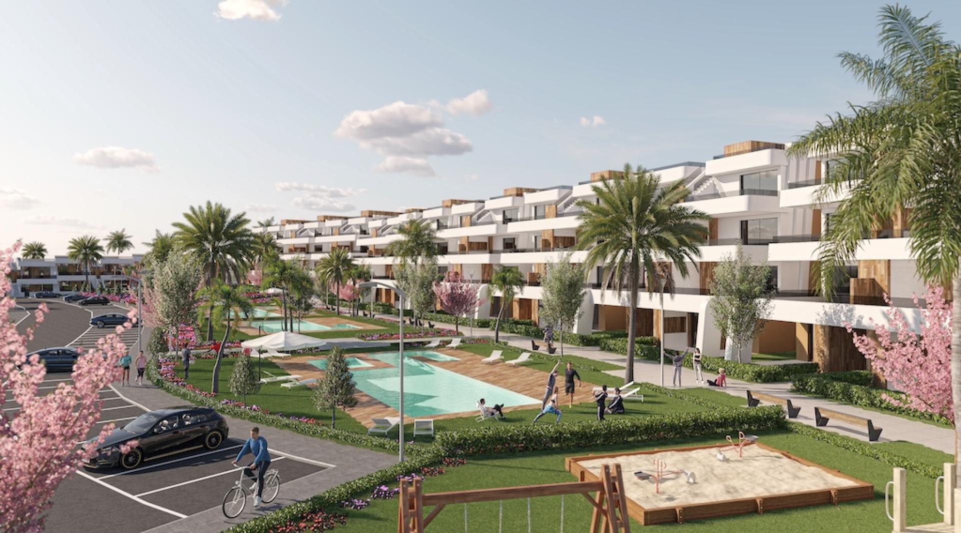 2 bedroom Apartments - solarium in Condado de Alhama - New build in Medvilla Spanje