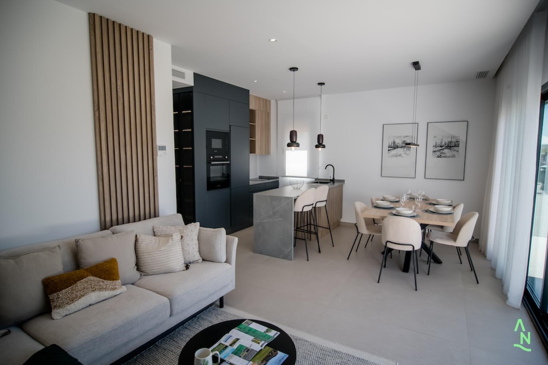 2 bedroom Apartments - solarium in Condado de Alhama - New build in Medvilla Spanje