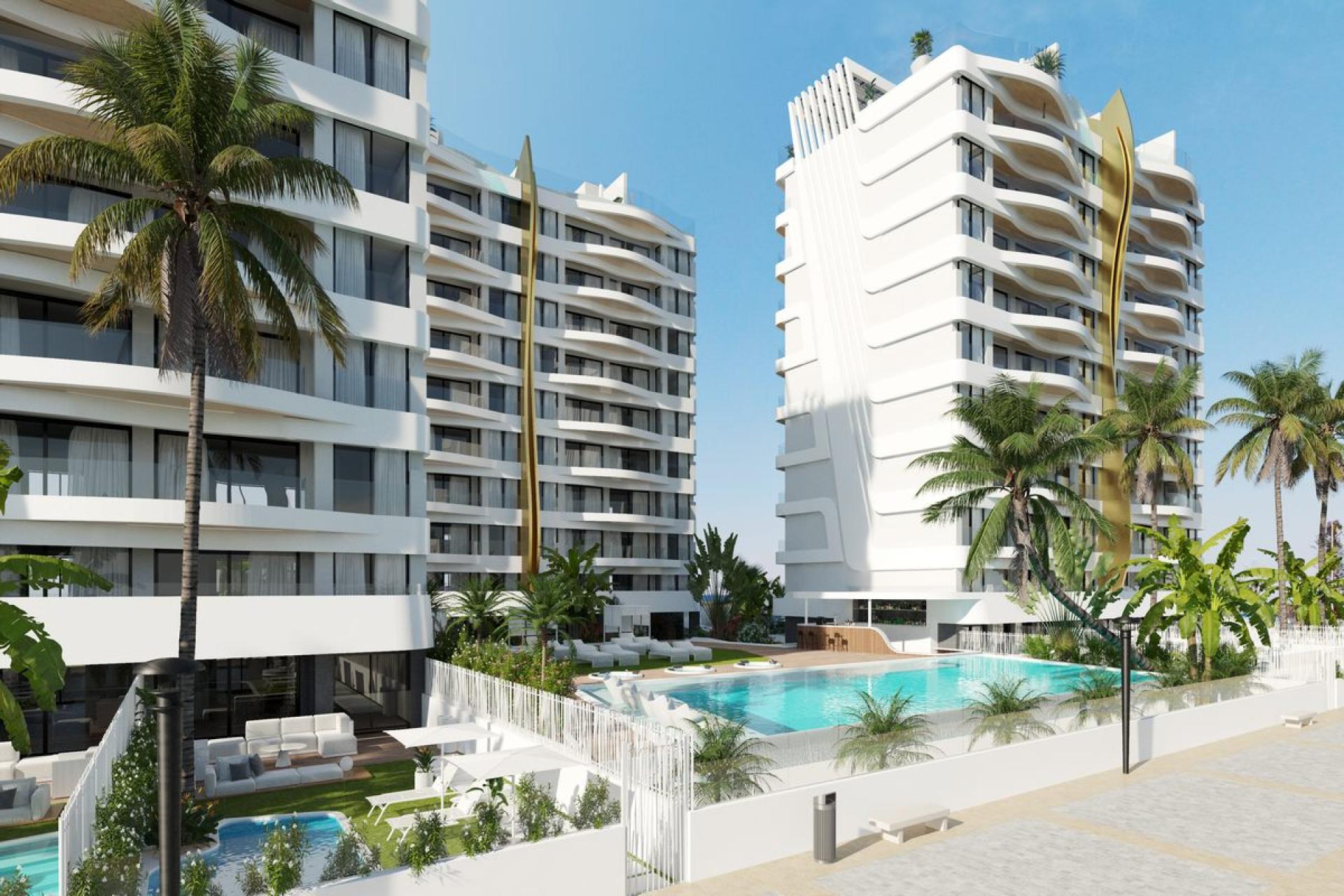 3 bedroom Apartments - solarium in La Manga Del Mar Menor - New build in Medvilla Spanje