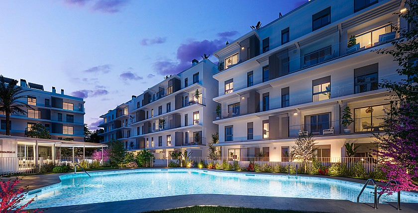 2 bedroom Apartment with terrace in Denia in Medvilla Spanje
