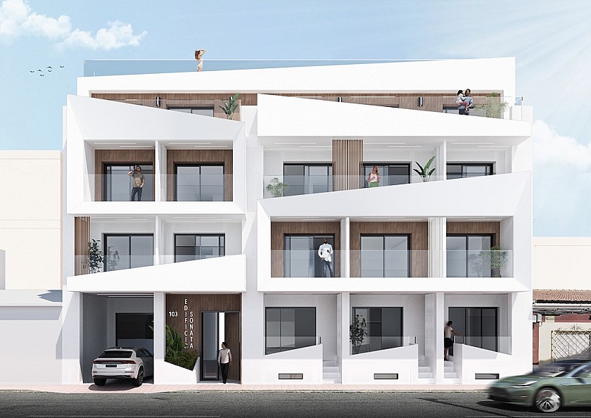 1 bedroom Apartment with terrace in Torrevieja in Medvilla Spanje