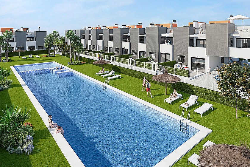 2 bedroom Apartments - solarium in Torrevieja in Medvilla Spanje