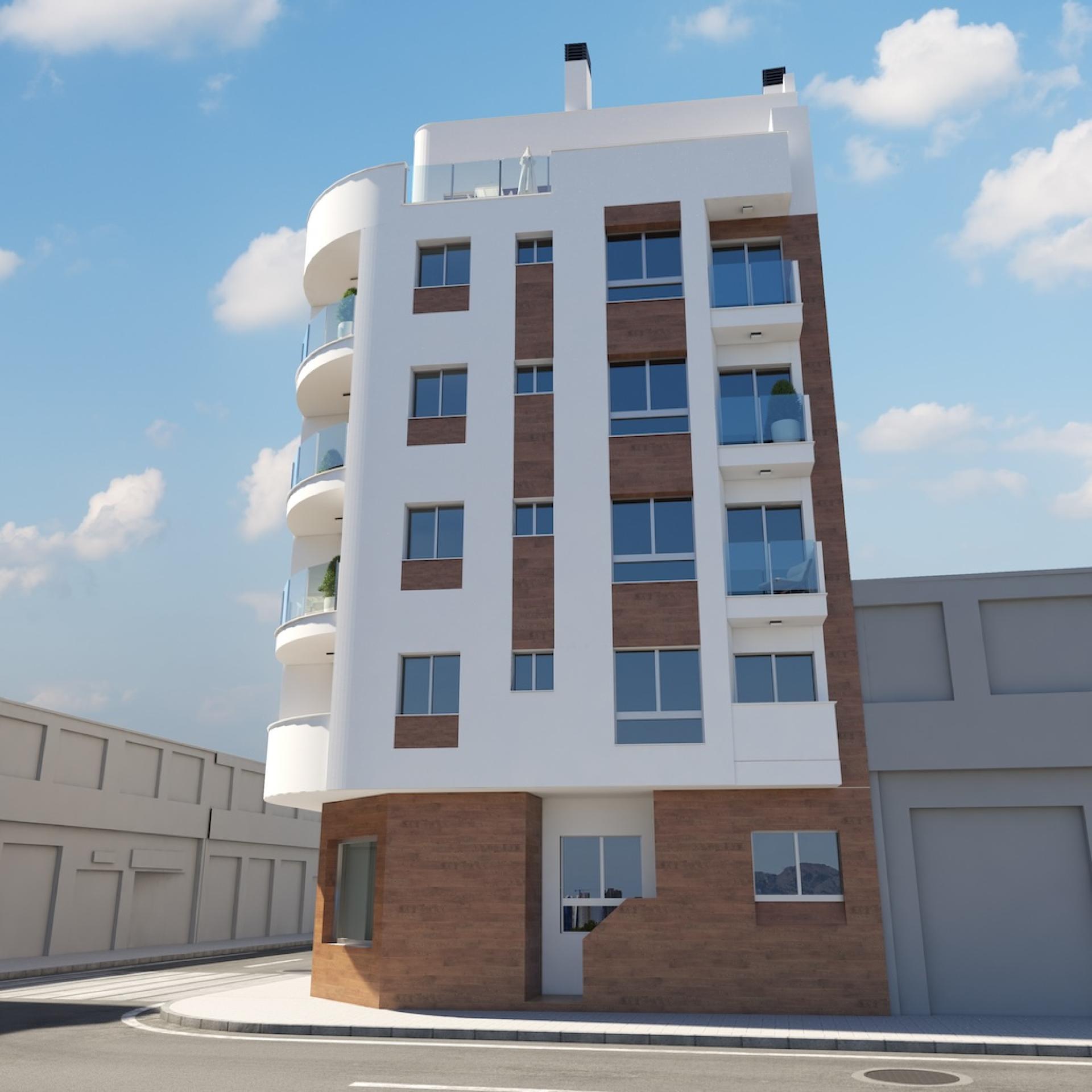 2 bedroom Apartment with terrace in Torrevieja in Medvilla Spanje