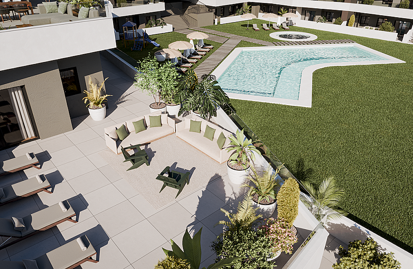 2 bedroom Apartment with garden in San Miguel de Salinas in Medvilla Spanje